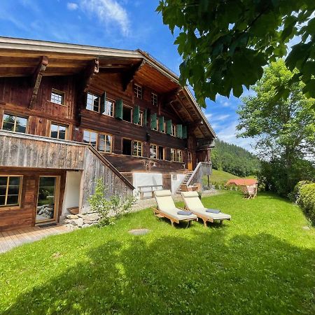 Alpen Charme - Chalet D'Hotes Et Spa Gsteig Exterior foto